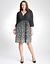 Plus Size Dot Faux Wrap Dress by Lane Bryant