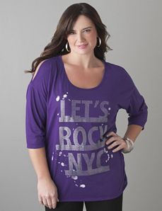 Plus Size Sequin NYC tee by Lane Bryant