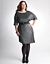Plus Size Asymmetric Sparkle Dress by Lane Bryant