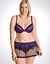 Plus size dot lace plunge bra by Cacique