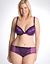 Plus size dot lace plunge bra by Cacique