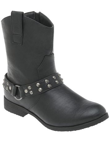 Wide width moto ankle boot by Lane Bryant