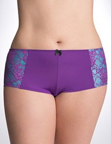 Layered lace boyshort panty