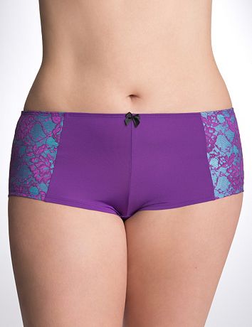 Layered lace boyshort panty