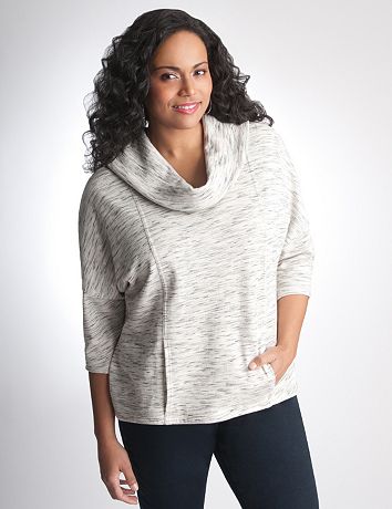Plus Size Cowl Dolman Sweatshirt by Lane Bryant