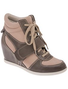 Wide Width Wedge High Top Sneakers by Lane Bryant