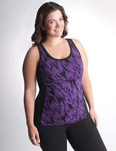Plus Size Colorblock Active Tank by Lane Bryant