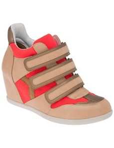 Wide Width Color Pop Hidden Wedge Sneakers by Lane Bryant