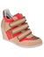 Wide Width Color Pop Hidden Wedge Sneakers by Lane Bryant
