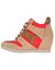 Wide Width Color Pop Hidden Wedge Sneakers by Lane Bryant