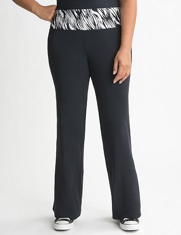 Plus Size Zebra Print Yoga Pant by Lane Bryant