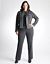 Leather trim ponte suit jacket by Lane Bryant