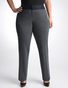 Plus Size Ponte Dress Suit Pant by Lane Bryant