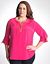Plus size Lace-up Tunic by Lane Bryant
