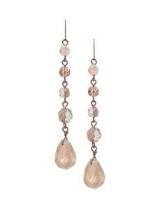 Dusted linear bead earrings by Lane Bryant