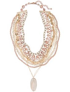 Multi chain pendant necklace by Lane Bryant