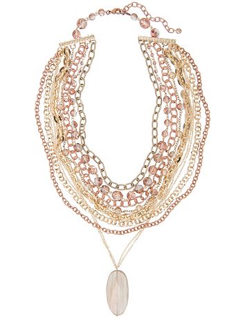 Multi chain pendant necklace by Lane Bryant
