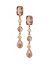 Linear button drop earrings by Lane Bryant