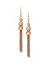 Beaded chain tassel earrings by Lane Bryant