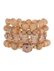 Beaded stretch bracelet set by Lane Bryant