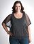 Plus Size Banded Bottom Sparkle Top by Lane Bryant