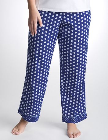 Plus Size Polka Dot Knit Sleep Pant by Cacique