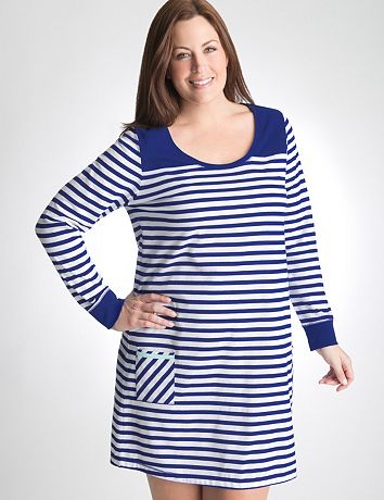 Plus Size Long Sleeve Sleep Shirt by Cacique