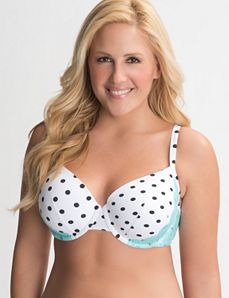 Smooth T-shirt bra with lace