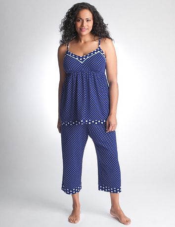 Plus Size 2 Piece Polka Dot Pajamas by Cacique