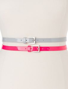 Patent skinny belt duo by Lane Bryant