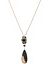 Black & Gold Pendant Necklace