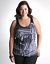 Full Figure Print Tiered Tank by Lane Bryant