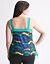 Full Figure Shirred Print Tank by Reebok