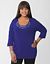 Embellished cold shoulder sweater