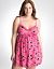 Plus Size Heart Print Chemise