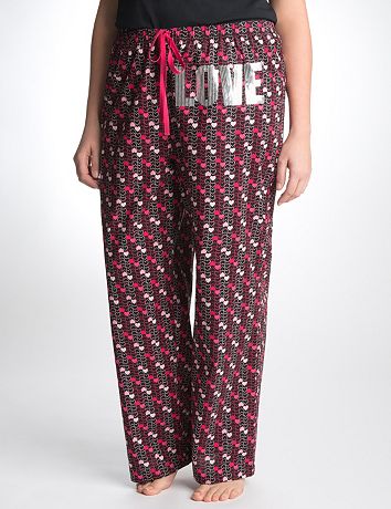 Plus Size Heart Woven Sleep Pant by Cacique