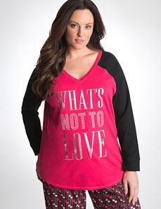 Plus Size Embellished Sleep Tee by Cacique