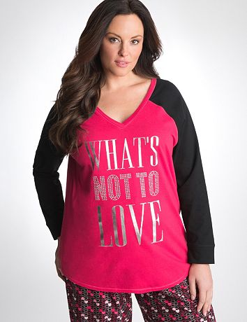 Plus Size Embellished Sleep Tee by Cacique