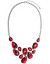 Faux garnet bib necklace by Lane Bryant