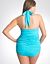 Plus size one piece retro maillot swimsuit