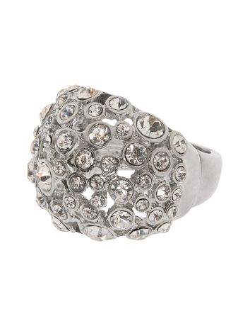 Rhinestone studded dome ring by Lane Bryant