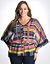 Plus Size Sheer Plaid Top by Lane Bryant