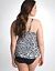 Animal print swim tank with built-in plunge bra by Cacique