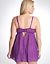 Embroidered babydoll & panty set