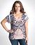 Cold shoulder burnout top by Lane Bryant