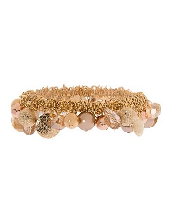 Rose gold bead shaker bracelet by Lane Bryant