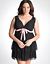 Plus Size Heart Mesh Babydoll by Cacique