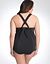 Twist front swim tank with built in balconette bra