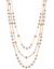 3 row rose gold necklace by Lane Bryant