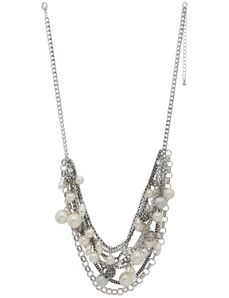 Multi chain pearl necklace by Lane Bryant